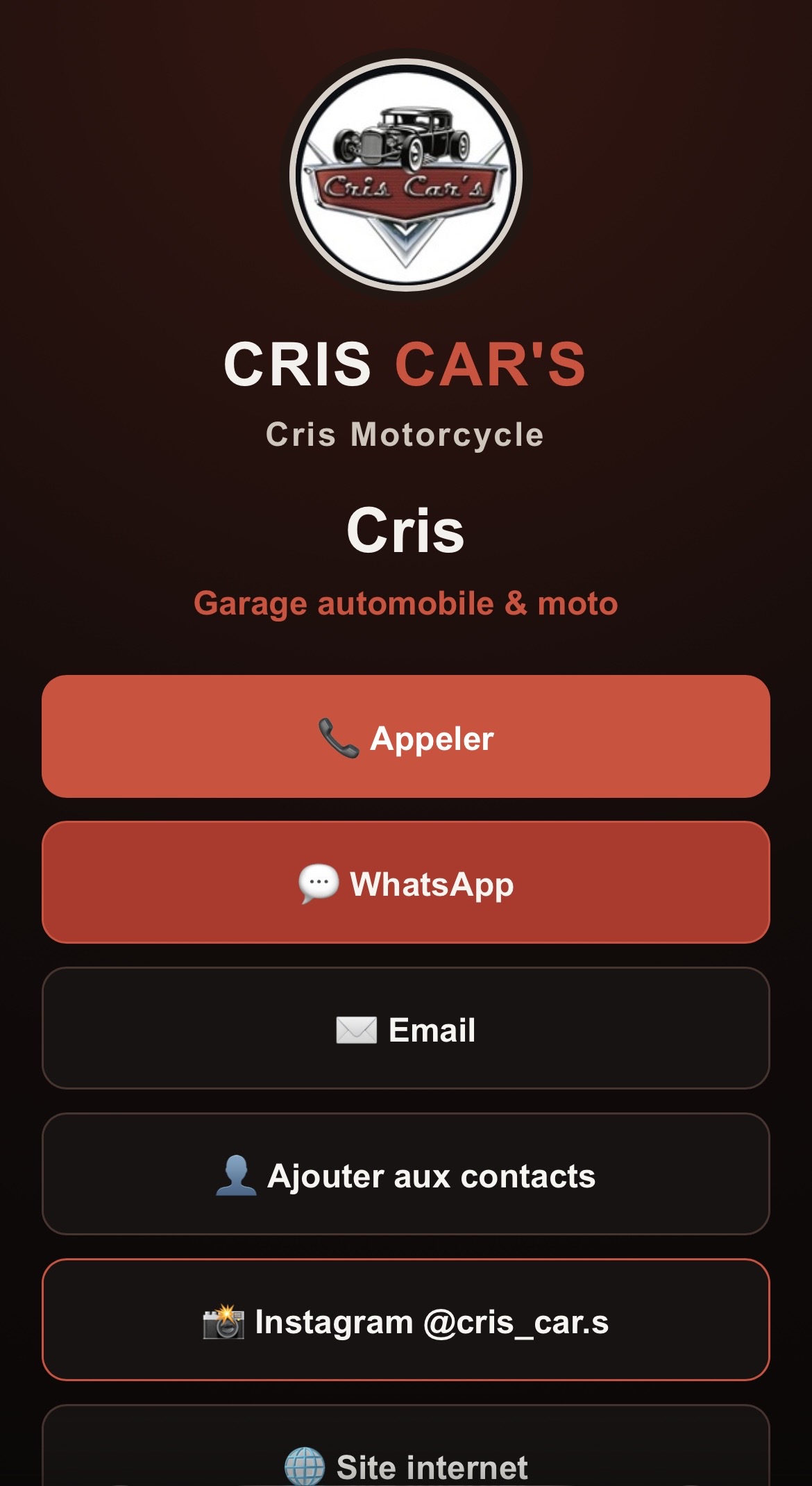 Carte digitale CRIS CAR'S