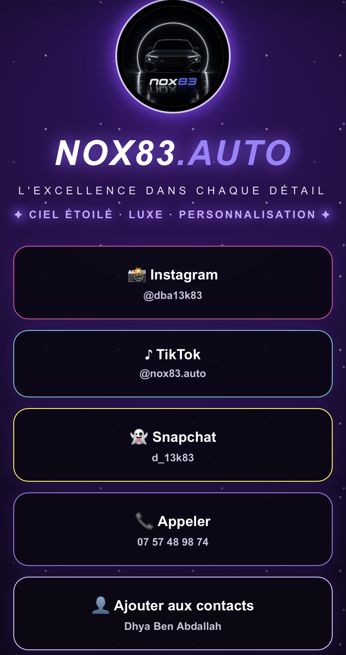 Carte digitale NOX83.AUTO